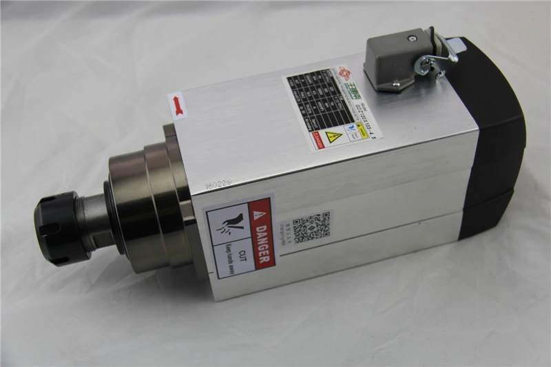 Electric Spindle Motor 4.5kw 18000rpm Square for Wood Engraving CNC Router Machine